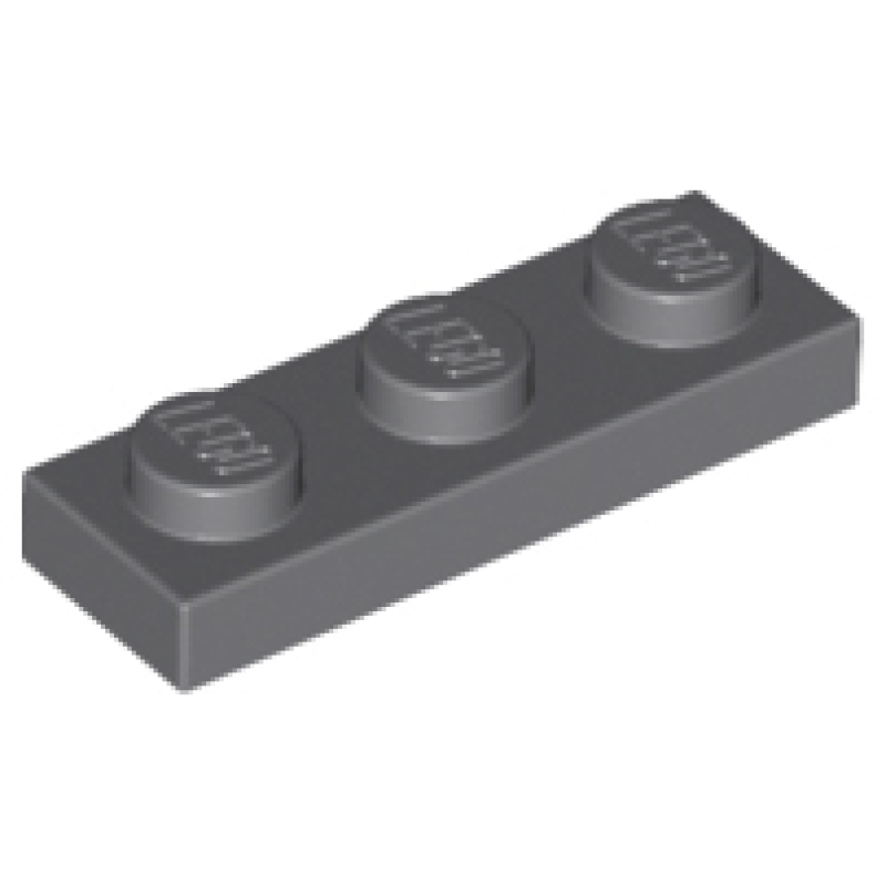 Plaat 1x3 Dark Bluish Gray